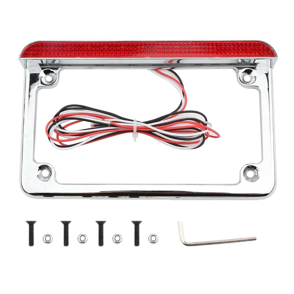 Motorcycle LED Mount License Plate Tail Brake Light for for Kawasaki