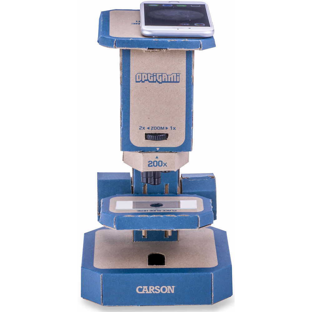 Kính hiển vi giấy tự lắp ghép cao cấp Carson Optigami OG-100 - Hàng Chính Hãng