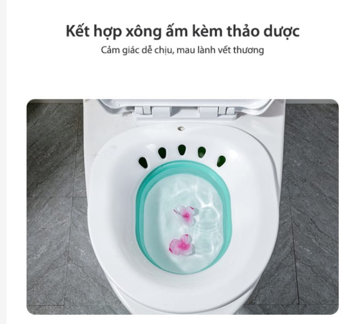 Chậu xông sau sinh loại gấp gọn