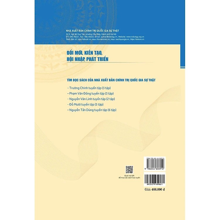 ĐỔI MỚI, KIẾN TẠO, HỘI NHẬP, PHÁT TRIỂN