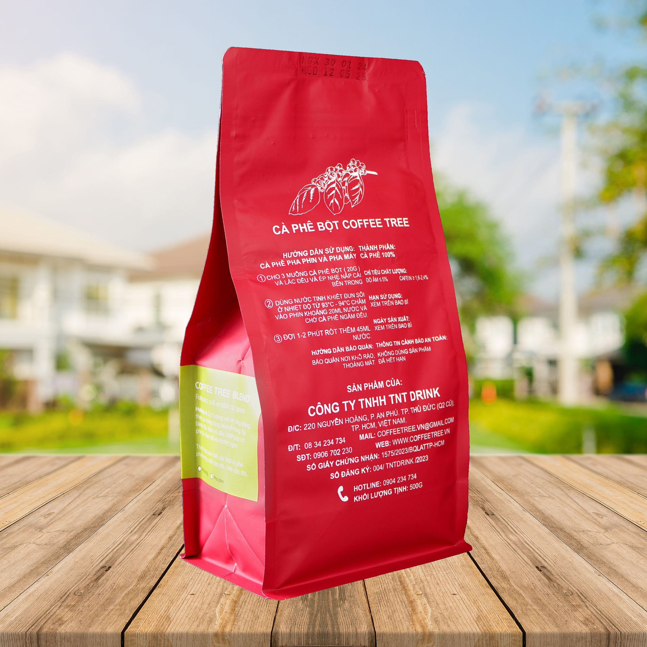 Cà phê bột nguyên chất 100% Coffee Tree đặc biệt 500gr thơm ngon, đậm đà - Cà phê rang xay pha phin gu việt