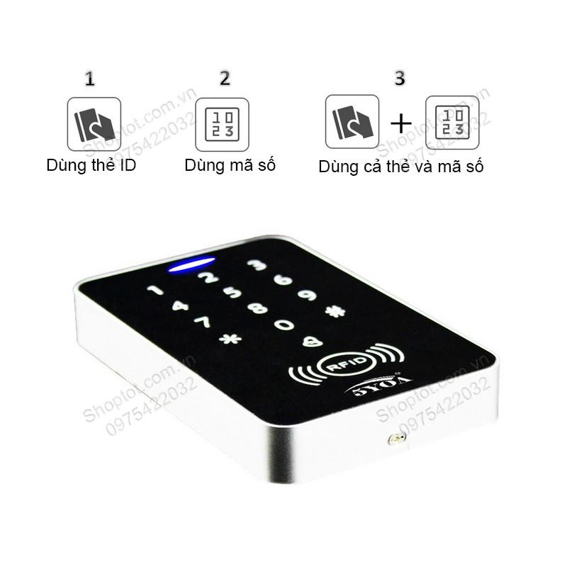 BỘ KIỂM SOÁT MỞ KHÓA CỬA ĐIỆN TỪ BẰNG THẺ ID-MÃ SỐ B10, KÈM 5 THẺ ID VÀ CÔNG TẮC EXIT