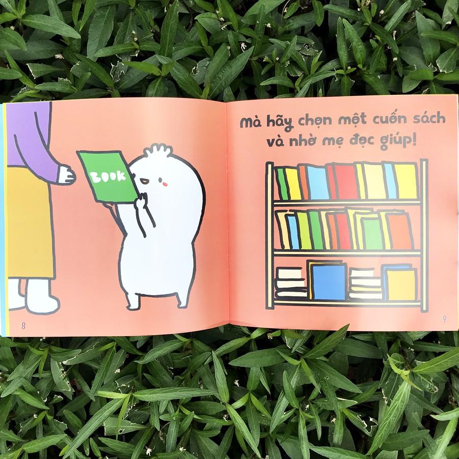 Sách Ehon Kĩ Năng Sống Miu Bé Nhỏ Đừng Xem Tivi Nhiều Nhé!