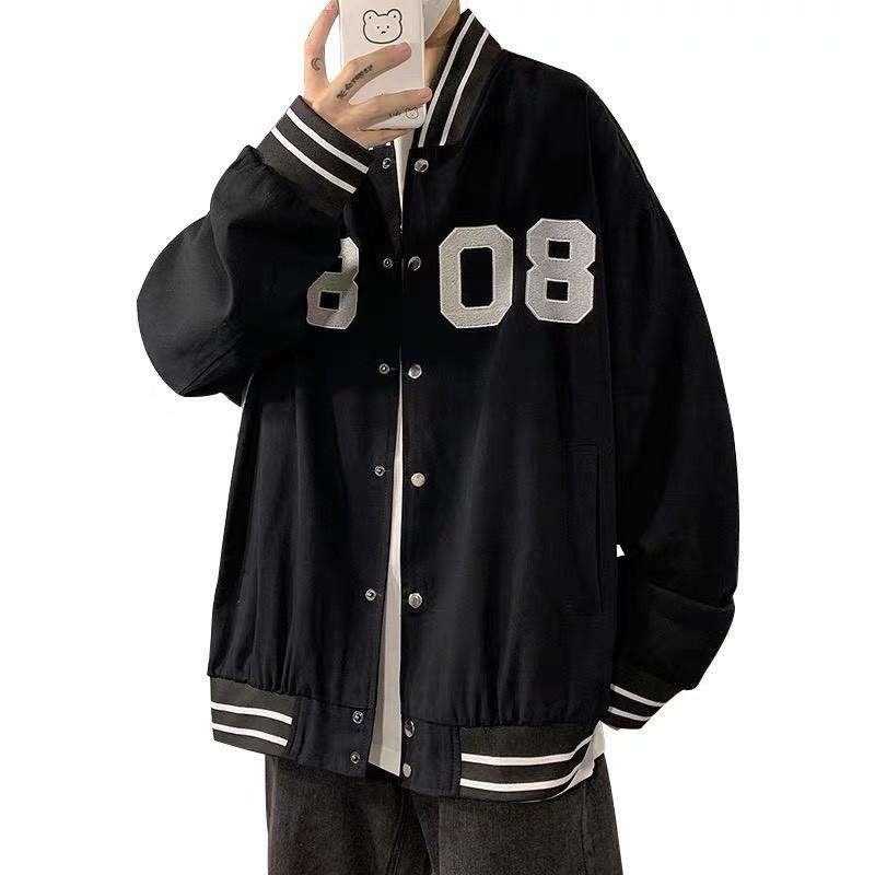 ÁO KHOÁC HOODIE BÓNG CHÀY PHỐI NÚT BẤM PHONG CÁCH BOMBER