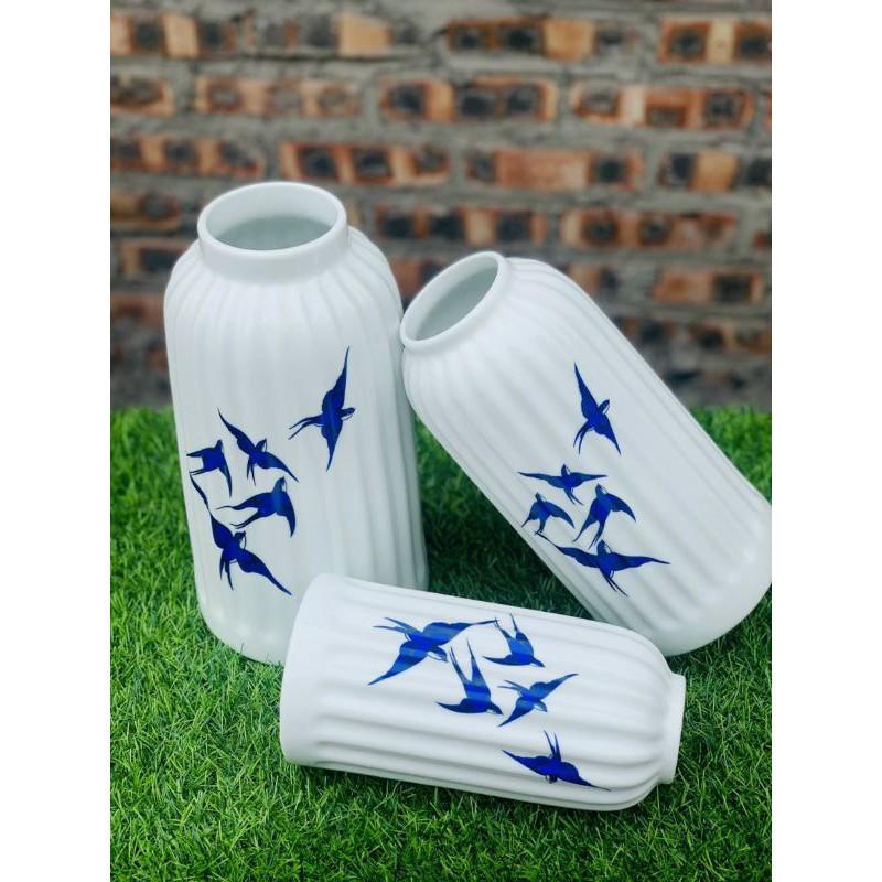 Bình Hoa men sứ sướng nghệ thuật mang phomg trang trí.