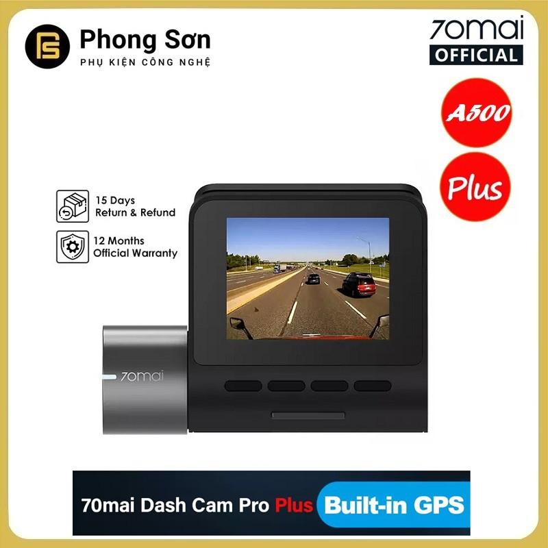 Camera hành trình 70mai Dash Cam Pro Plus , 70mai A500 Quốc tế , Tích hợp sẵn GPS - Hàng Chính Hãng