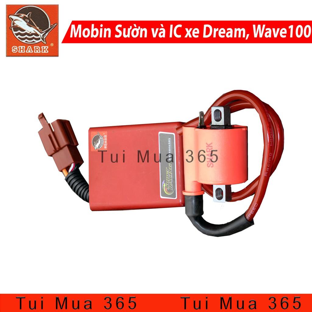 Mobin Sườn và IC Độ SHARK xe Xăng Cơ Dream, Wave nhỏ, Sirius 50cc, Galaxy 50cc