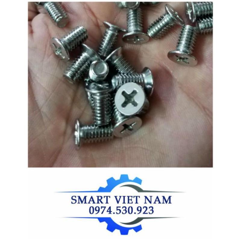 Vít pake M4 inox đầu bằng,Combo 100 Chiếc