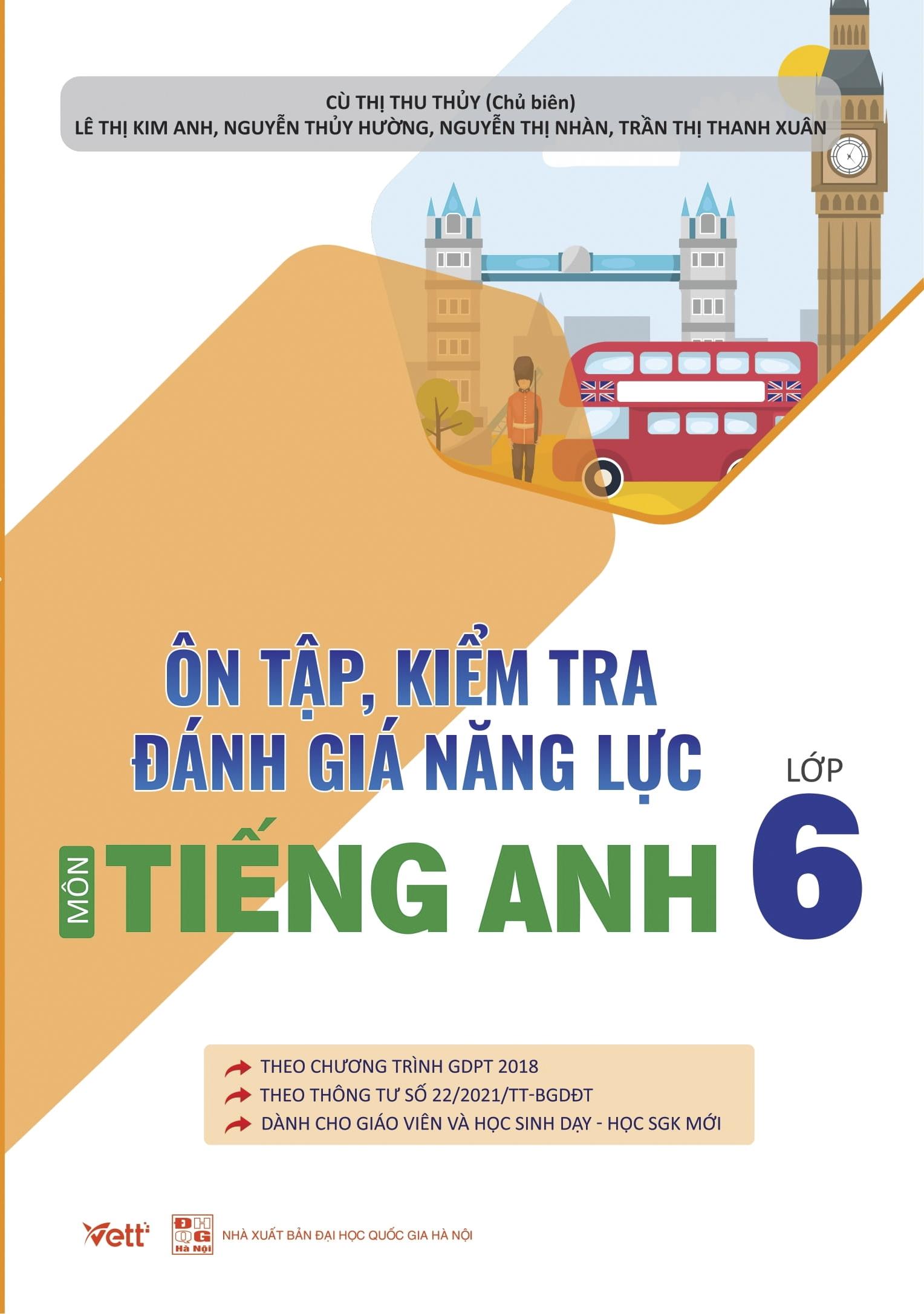 Ôn Tập Kiểm Tra Đánh Giá Năng Lực Môn Tiếng Anh Lớp 6