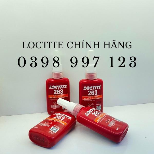 Keo dán khóa ren màu đỏ Loctite 263 - 50ML