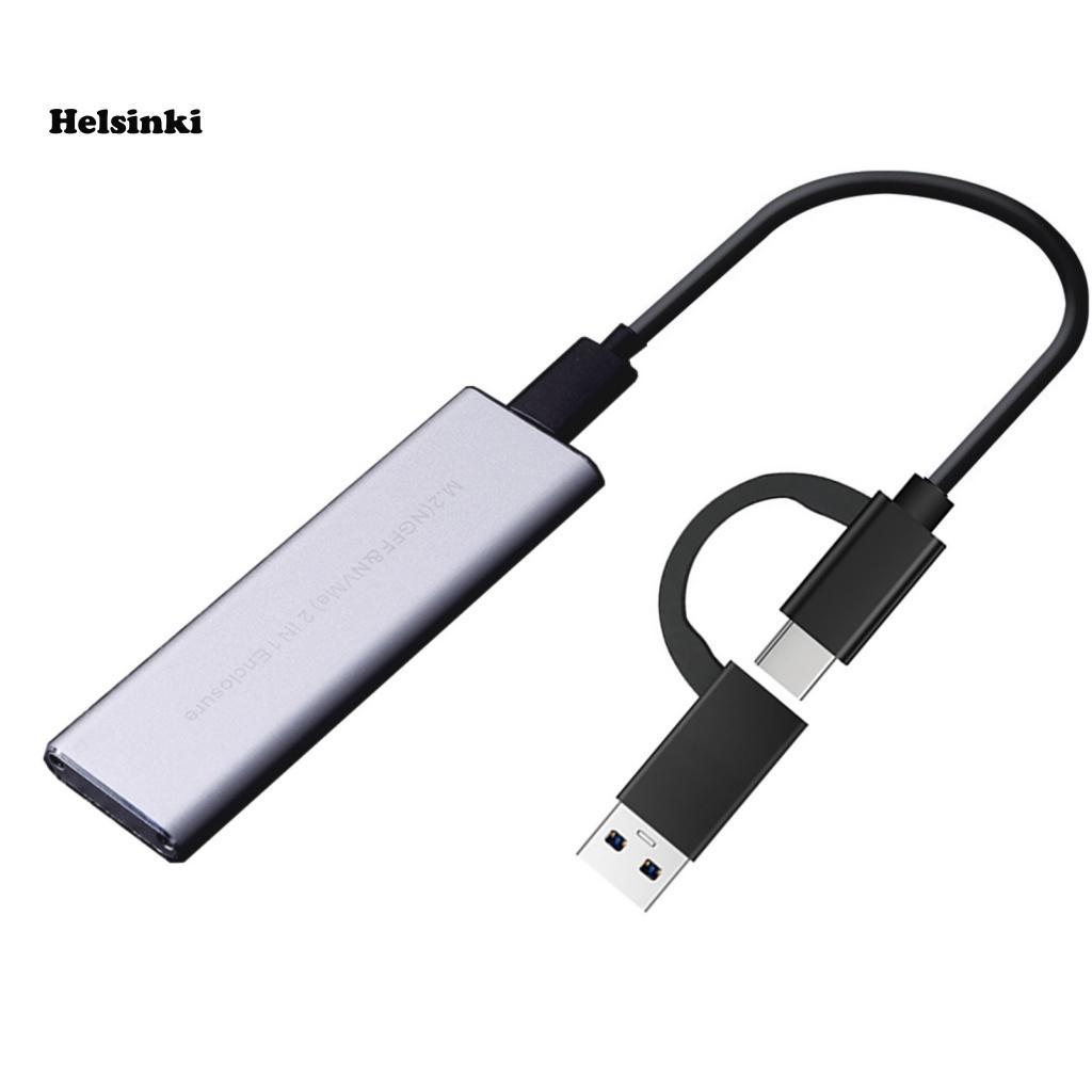 Vỏ Ổ Cứng Ngoài HLS Cho Laptop NVMe SATA M.2 SSD
