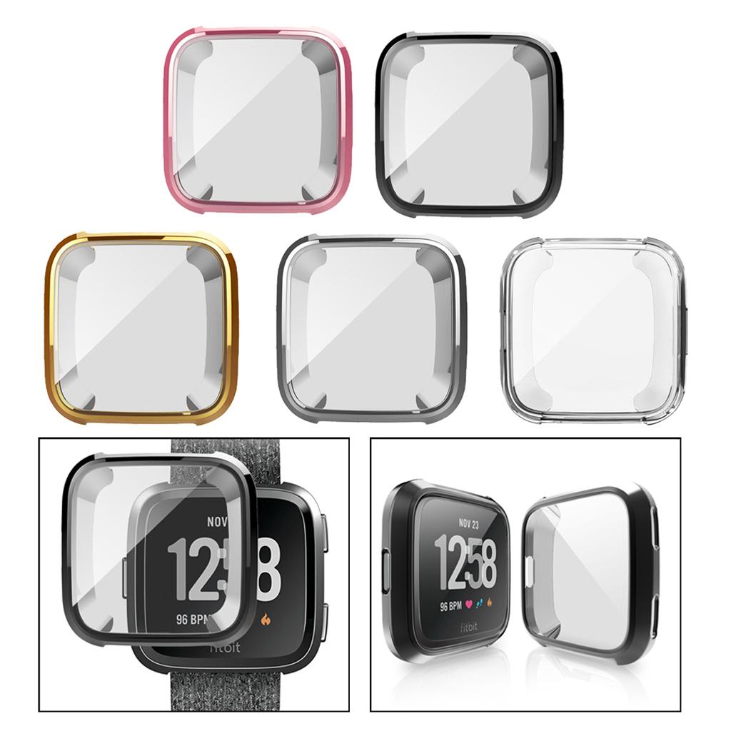 Screen Protector TPU Overall Protection Case Protector Case All-Around Protective Screen Cover for Fitbit Versa