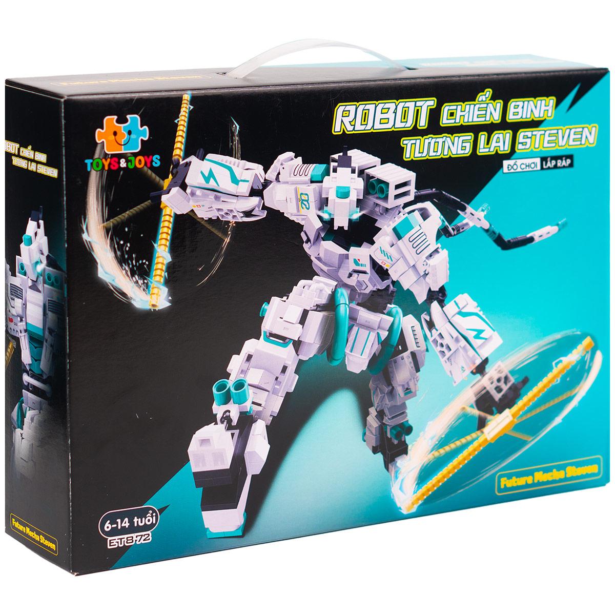 Đồ Chơi Lắp Ráp Robot Chiến Binh Tương Lai Steven - Future Mecha Steven - Toys&amp;Joys ET872 (602 Mảnh Ghép)