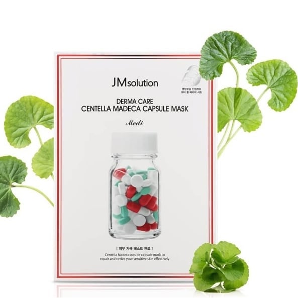 [ 10 miếng ] Mặt nạ phục hồi dành cho da hư tổn JMsolution Derma Care Centalla Repair Capsule Mask 30ml