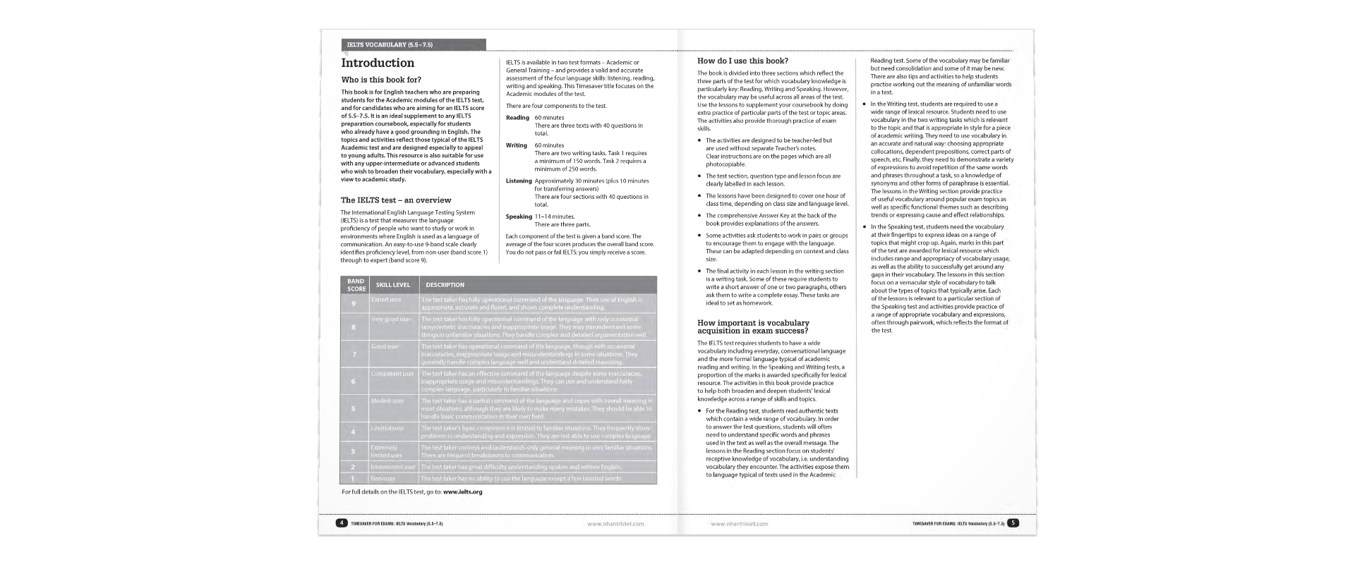 Sách Timesaver For Exams - IELTS Vocabulary 5.5 - 7.5