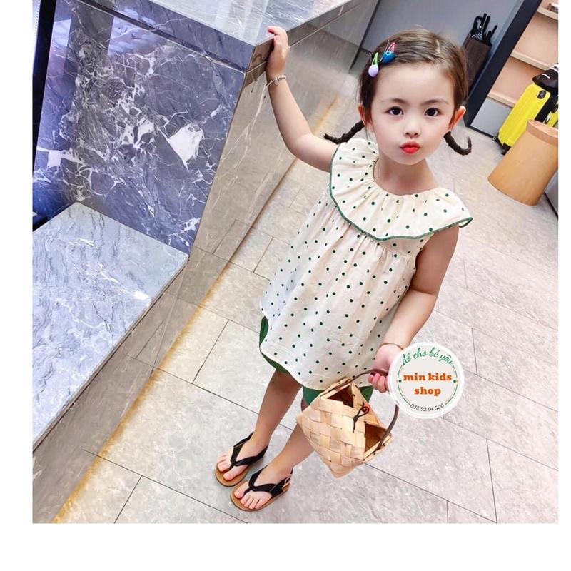Bộ Đồ Bé Gai - chấm bi đỏ,10-11kg