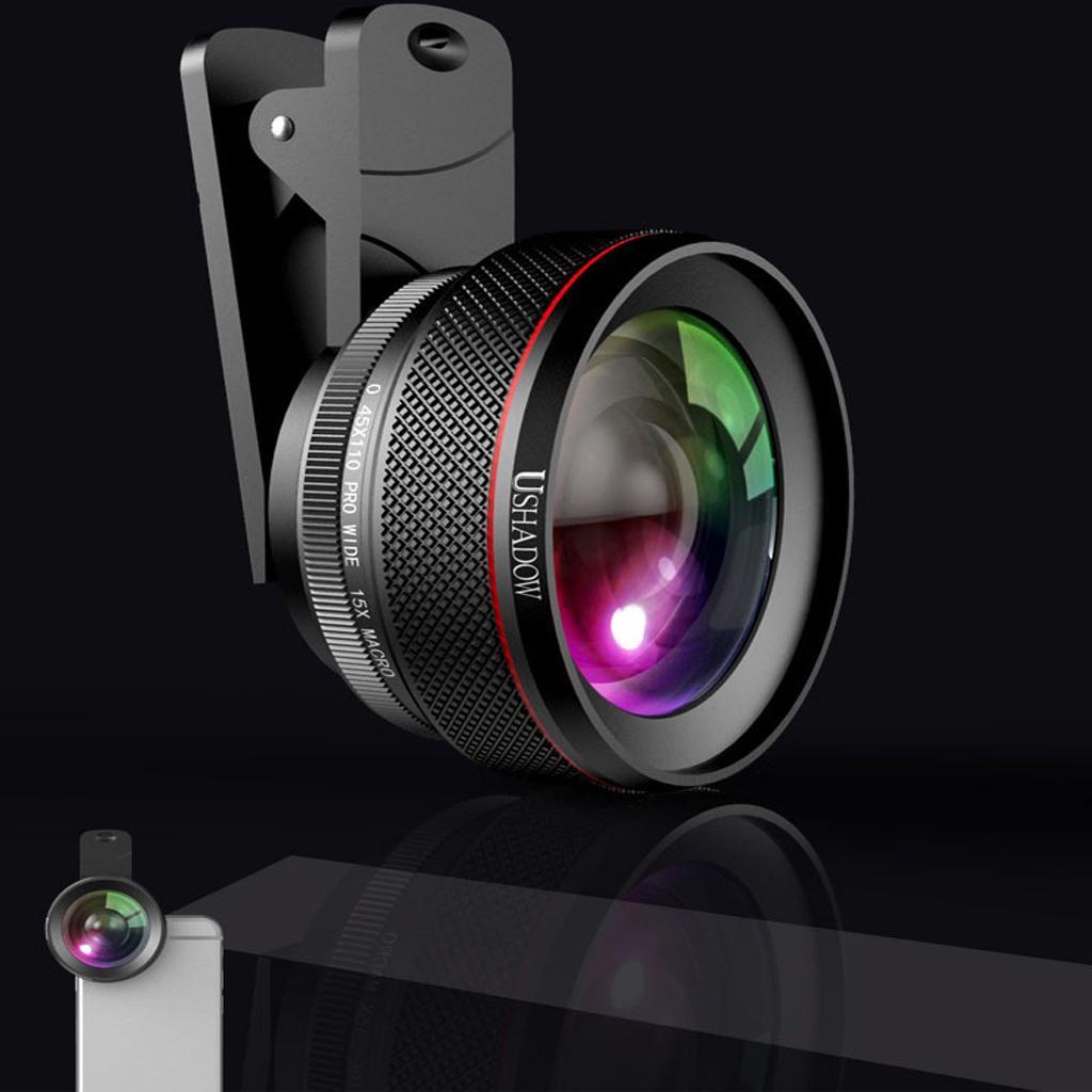 Aluminum alloy Wide-Angle Macro Lens for iPhone Android Smartphones