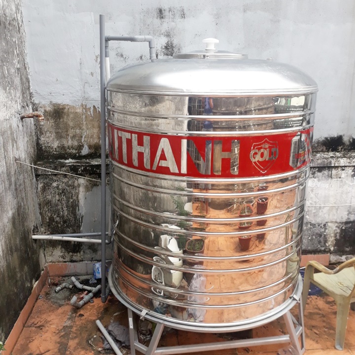 BỒN NƯỚC INOX ĐẠI THÀNH GOLD 5000LD ĐỨNG