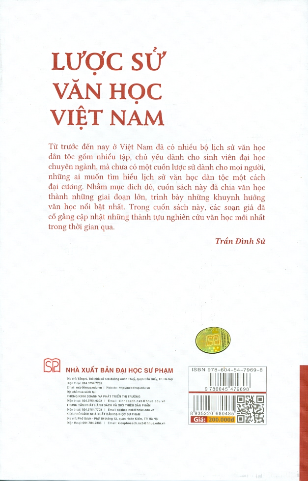 Lược Sử Văn Học Việt Nam (Bìa Cứng)