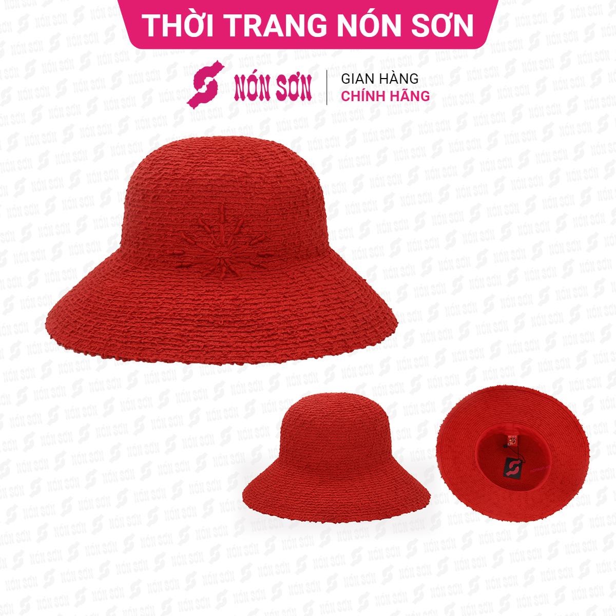 Mũ vành thời trang Nón Sơn chính hãng XH001-72-ĐO1