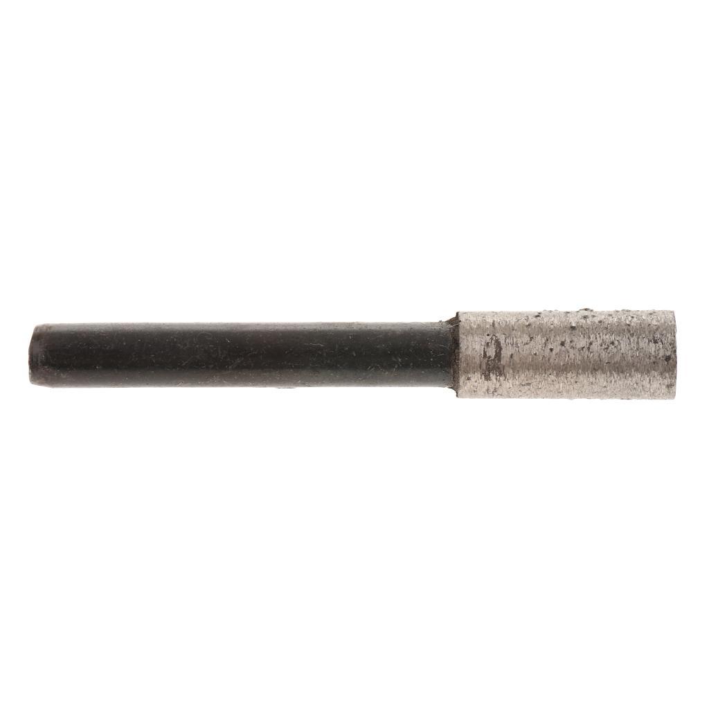 2-4pack Cylinder Diamond Grinding Head Bit Cylindrical Point Coated 8mm 20mm