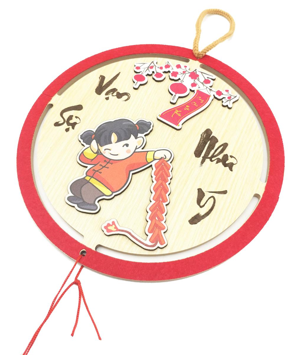 Bảng Gỗ Treo Tường Trang Trí Tết - Bách Mộc T11 - Vạn Sự Như Ý