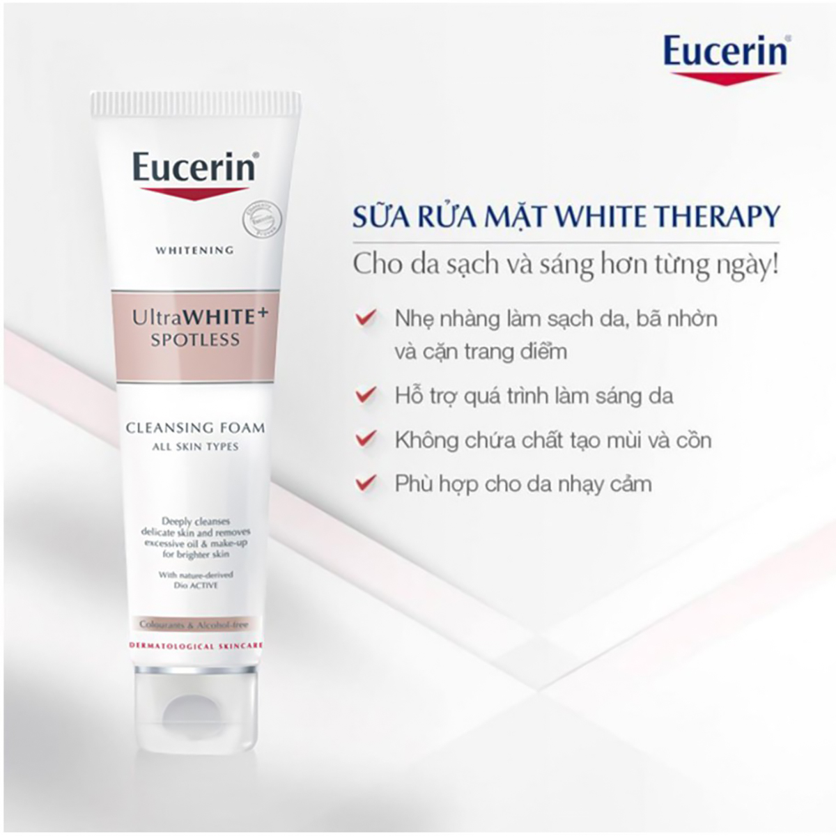 Sữa Rửa Mặt Trắng Da Eucerin Spotless Brightening Cleansing Foam 150ml