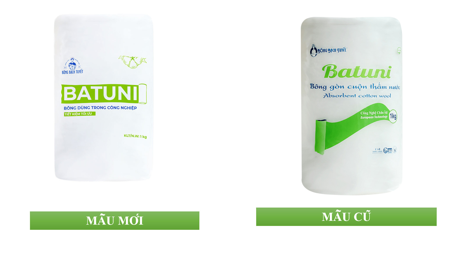 Bông Công Nghiệp Batuni Bông Bạch Tuyết TP133 (1kg)