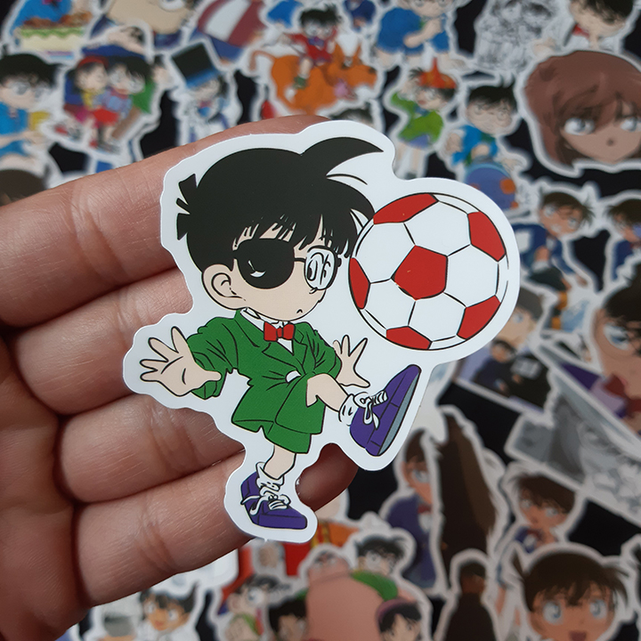 Bộ Sticker dán cao cấp chủ đề THÁM TỬ CONAN - Dùng dán Xe, dán mũ bảo hiểm, dán Laptop