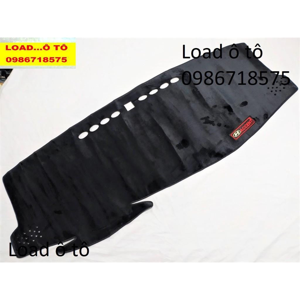 Thảm Taplo Nhung Xe Hyundai Accent 2022-2018 Cao Cấp, Có Lớp Chống Trượt Hiệu Quả