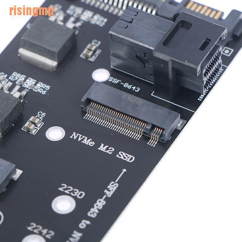 Bo Mạch Chủ Chuyển Đổi SATA M.2 SSD SFF-8643 22 Pins Sang NVMe M.2 NGFF