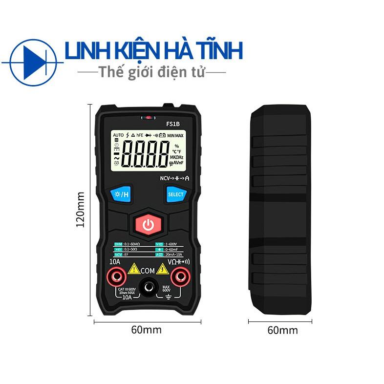 Đồng hồ vạn năng điện tử FS1B độ chính xác cao chống cháy kích thước nhỏ gọn tiện lợi có đèn pin