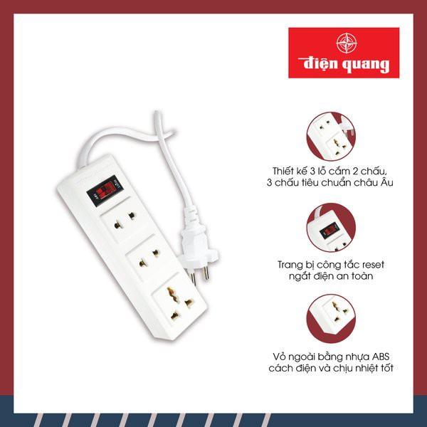 Ổ cắm Điện Quang ĐQ 002A-02