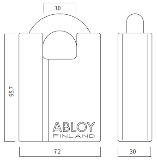 Ổ khóa cao cấp chống trộm - xuất xứ Phần Lan - hàng chính hãng ABLOY - PL362N25