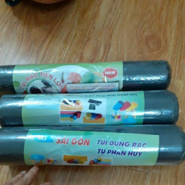 1 cuộn 50 chiếc -Túi đựng rác tự hủy sinh học - hàng Sài Gòn Việt Nam