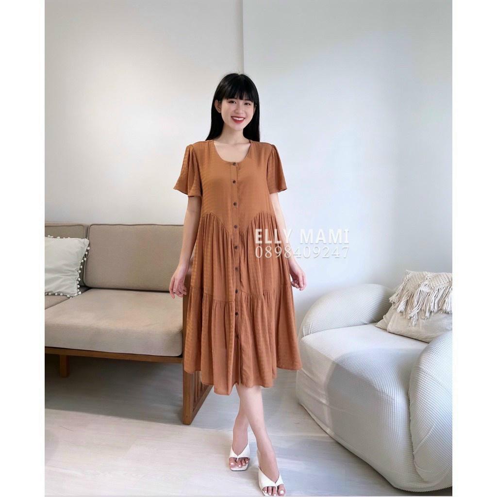 Váy bầu cao cấp chất đũi Hàn mát mềm mịnđầm bầu mùa hè siêu mátváy cho bà bầu free size 43-67kg