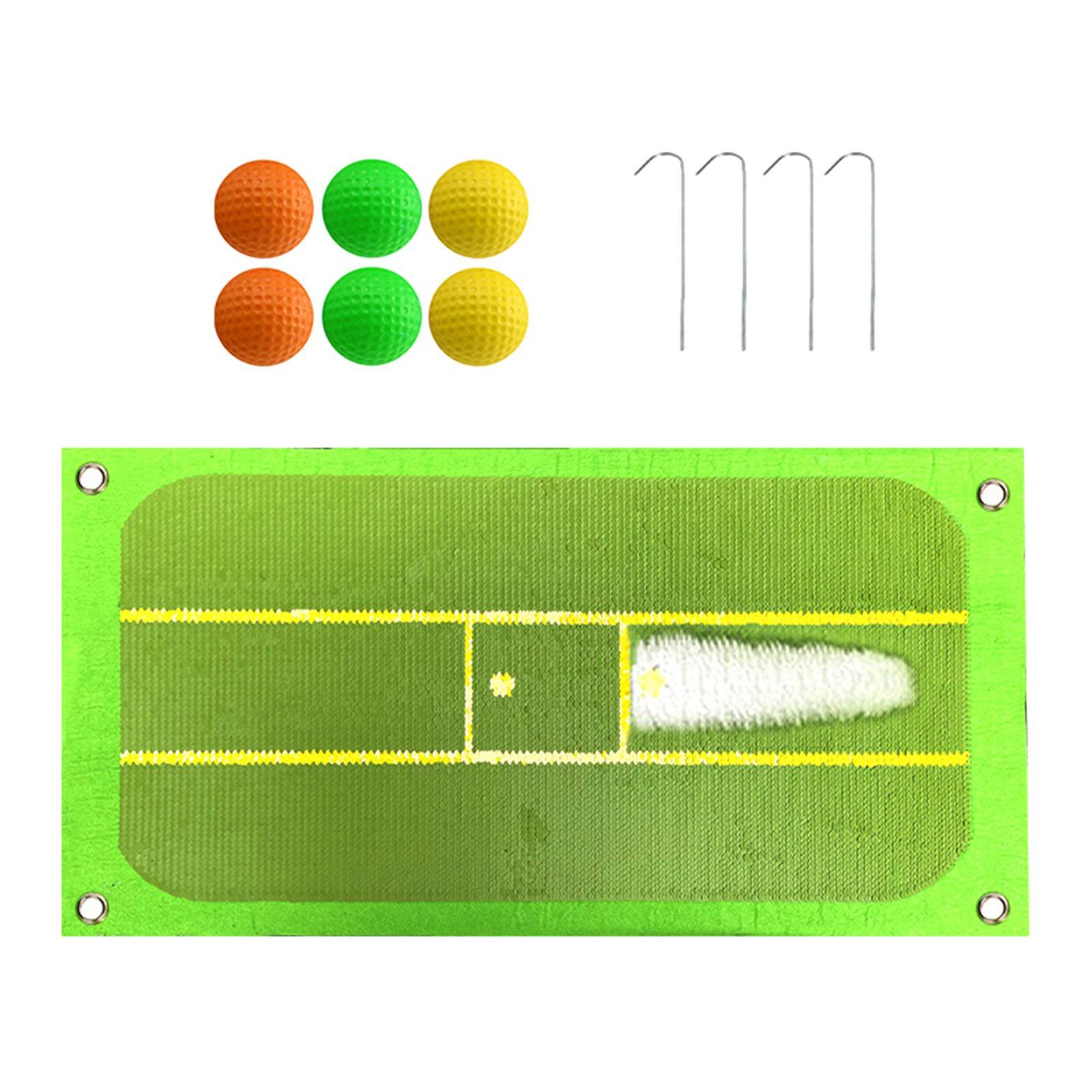 Golf Swing Mat Golf Practice Hitting Aid Equipment for Training Outdoor