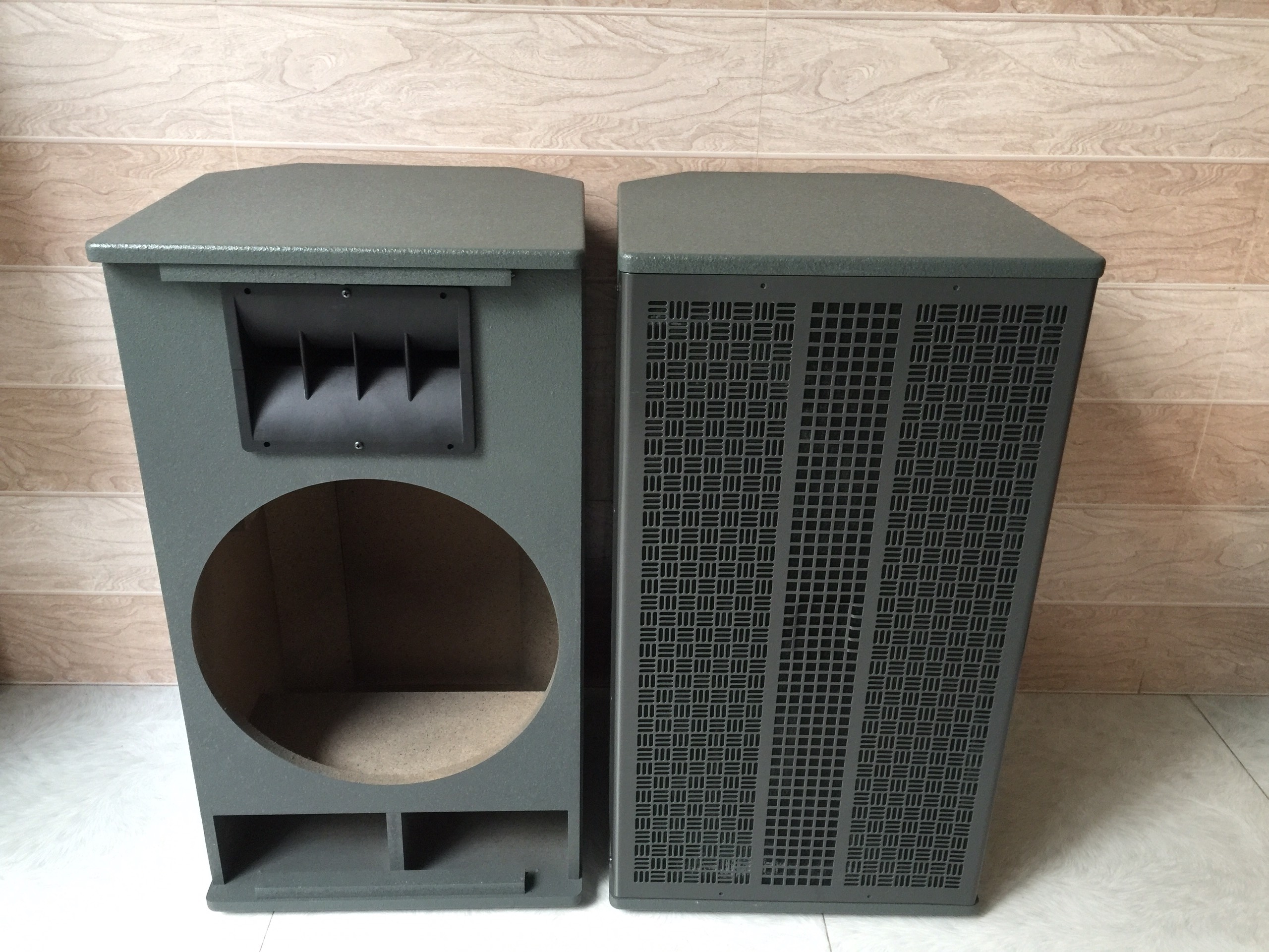 Vỏ thùng loa 4 tấc họng Array bass 40 dùng lắp loa Hải Triều