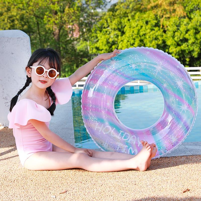 Mới Phao Bơi Tròn Hình Ngôi Sao Nhiều Màu Lấp Lánh Cho Bé Gái