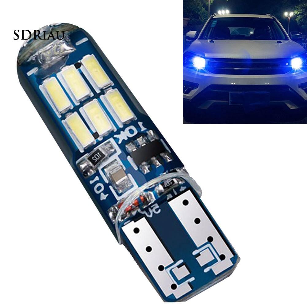 Đèn biển số bóng LED bằng silicon chống thấm nước T10 W5W cho ô tô