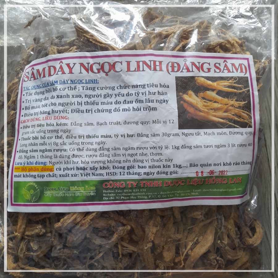 Sâm Dây Ngọc Linh (Đẳng Sâm) khô 500gam