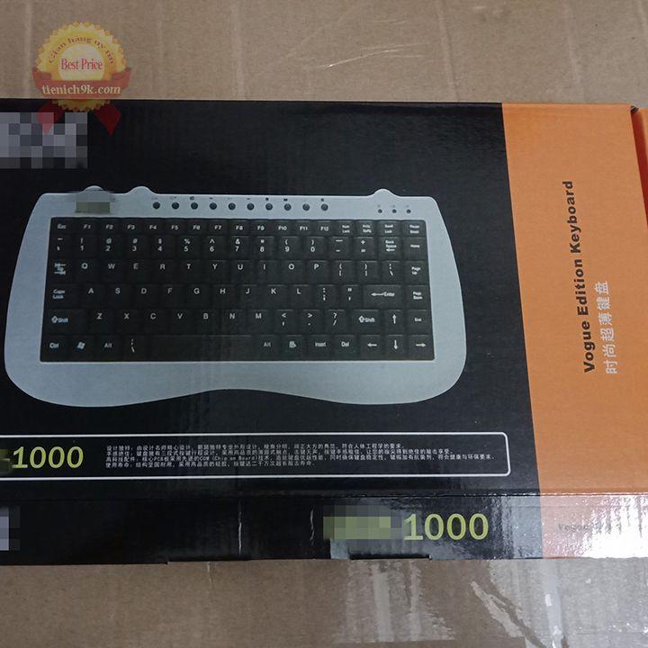 BH 12 tháng - Bàn phím mini keyboard có dây Khung sắt IBM M-1000 full siêu mỏng chức năng media loại mới thay cho K1000