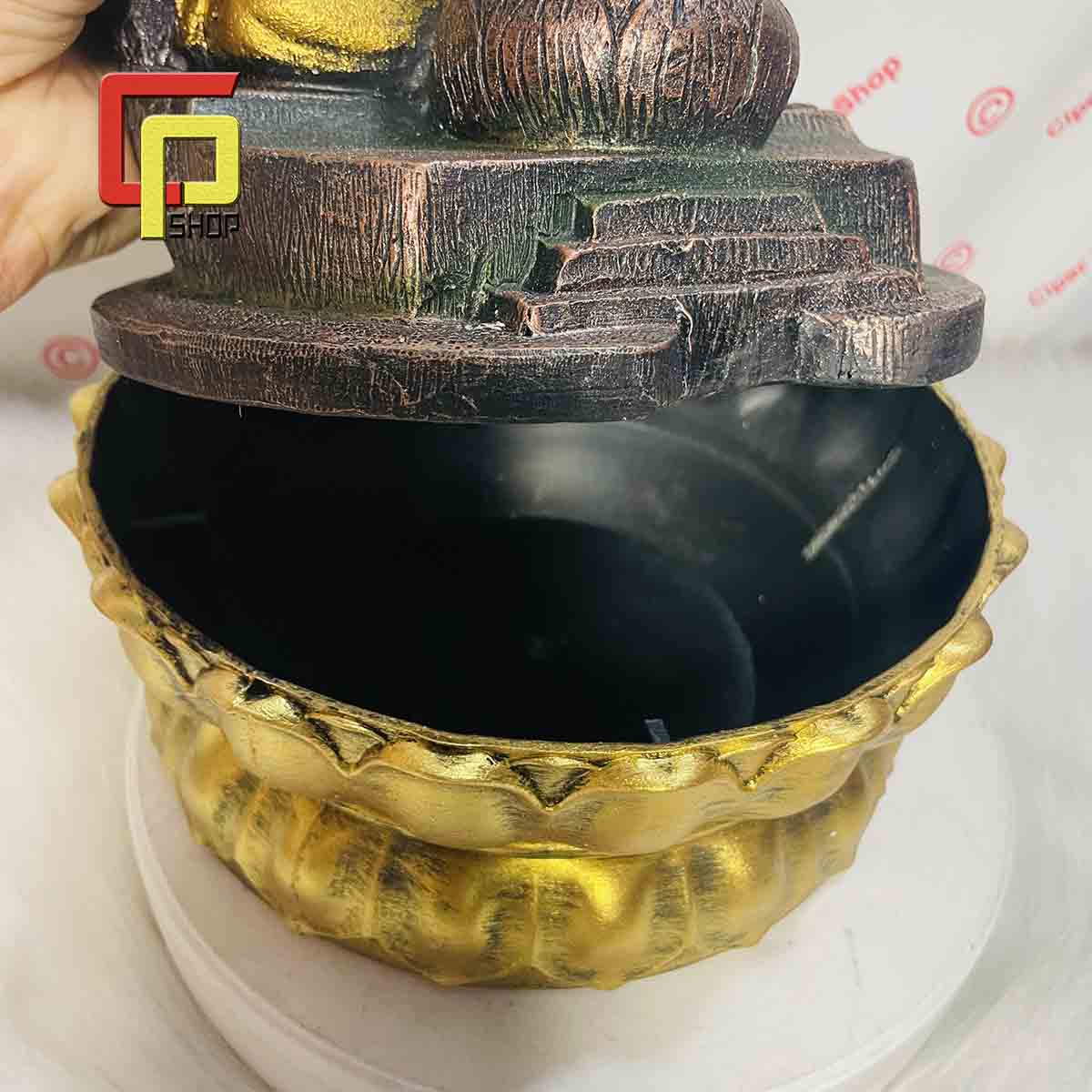 Thác nước Phong Thủy mini - Mẫu Phật Tổ