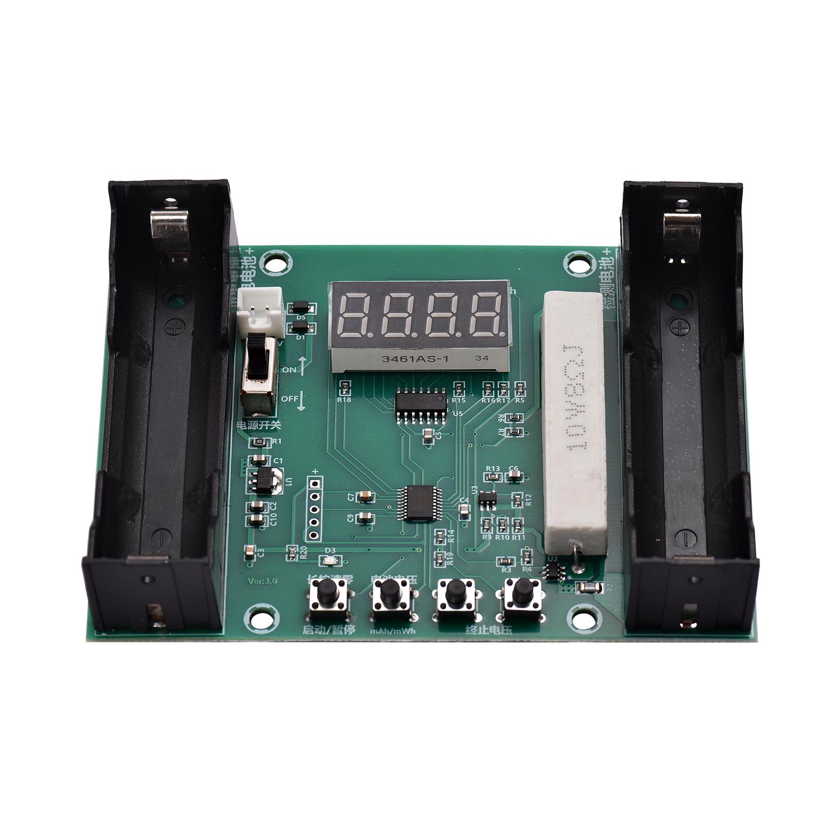 Lithium Battery Real Capacity Tester Module Battery Capacity Meter Discharge Tester Analyzer DC5-12V Digital Battery Testing PCB Module