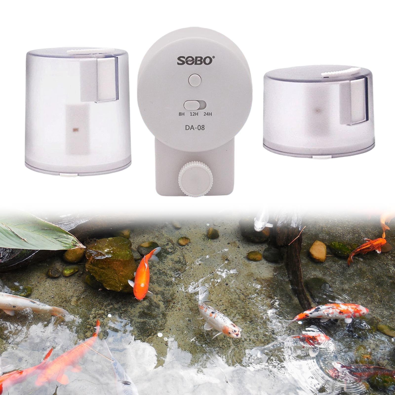 Auto Automatic Fish Feeder Aquarium Holiday Feeding Vacation Timer Food Pond