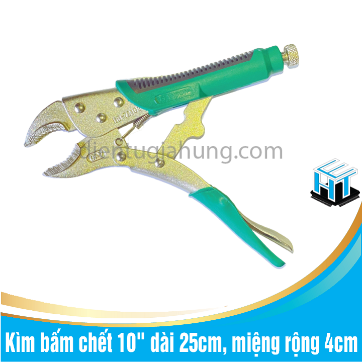 Kìm bấm chết 10&quot; dài 25cm, miệng rộng 4cm hàng chất lượng