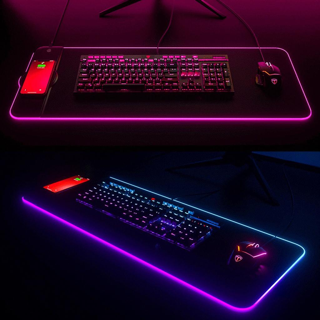 Tấm lót chuột chơi game không dây sạc nhanh màu RGB 15W K9186