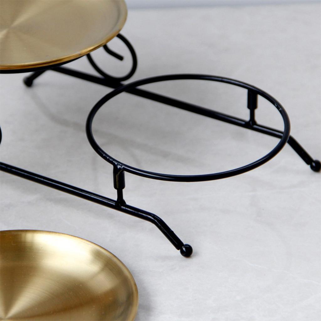 Iron Serving Tray Assemble Vanity Tray Home Decor for Cake Cookie Display