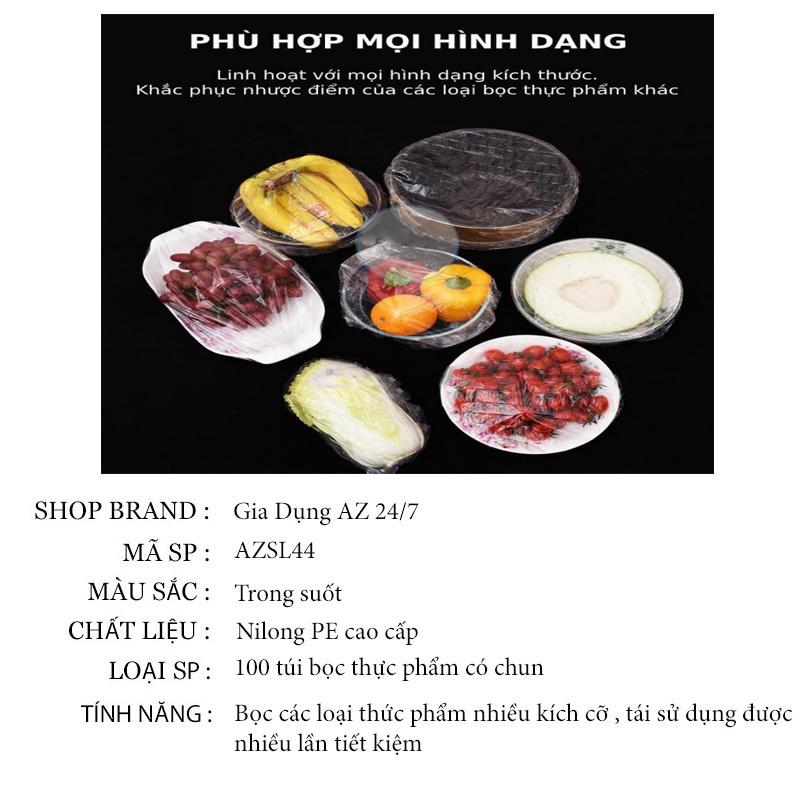 Bọc thực phẩm set túi màng bọc thực phẩm có chun hình gấu đa năng tái xử dụng được nhiều lần AZ SL44