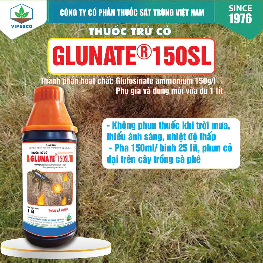 GLUNATE 150SL-1000CC PE - THUỐC TRỪ CỎ